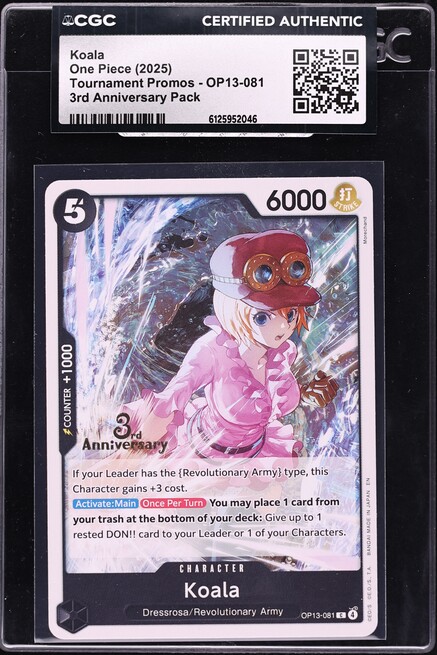 2025 One Piece Legacy Of The Master Alt Art Koala #086 PSA 10 GEM