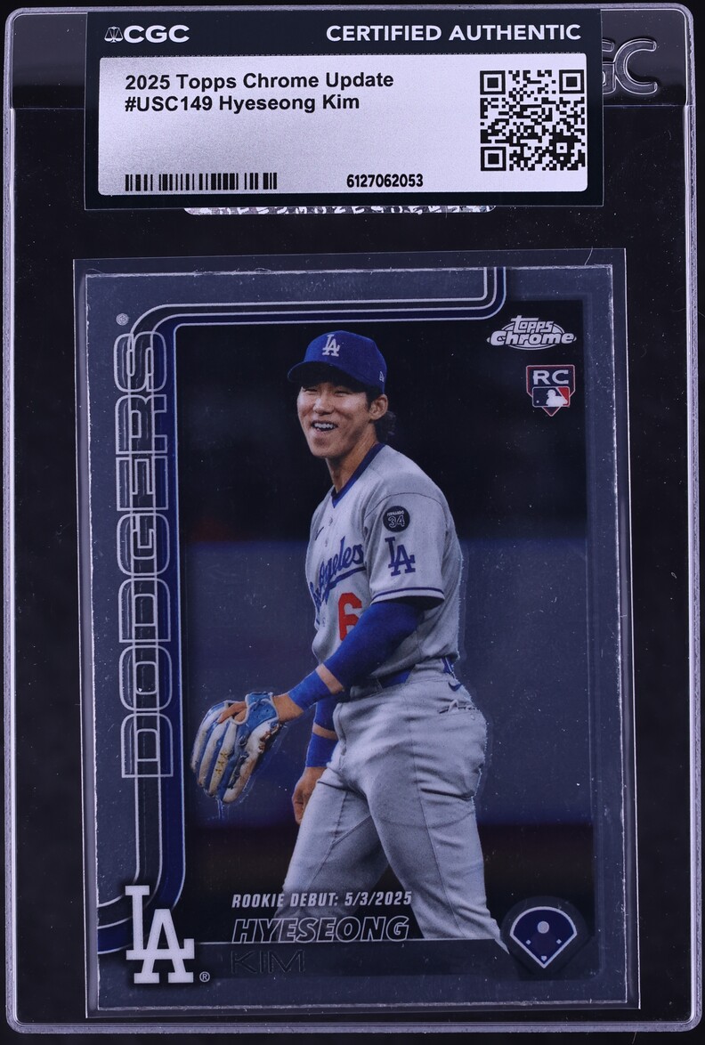 2025 Topps Chrome Update Hyeseong Kim ROOKIE #USC149 CGC AUTH