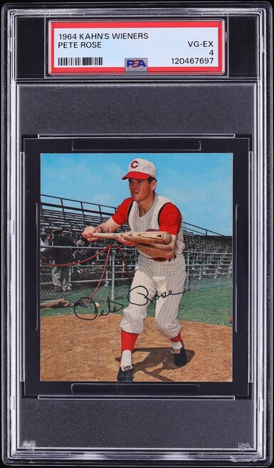 1964 Kahn's Wieners Pete Rose PSA 4 VGEX