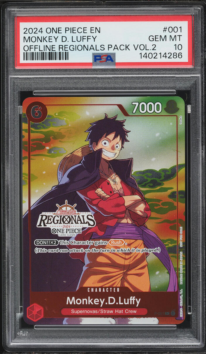 ワンピース カードゲーム PSA10MONKEY D. LUFFY #110 4630 PSA 10 Luffy P-110 Premium Card Collection ONE PIECE DAY 25