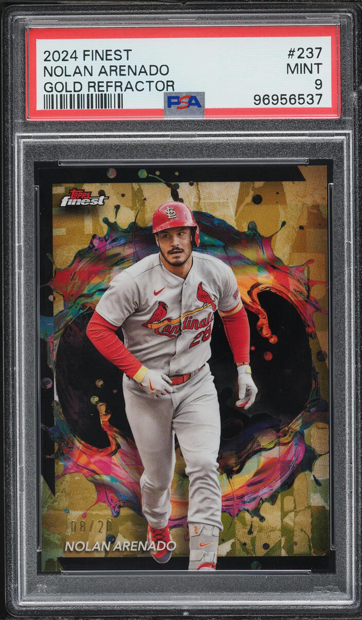 2024 Finest Gold Refractor Nolan Arenado /20 #237 PSA 9 MINT