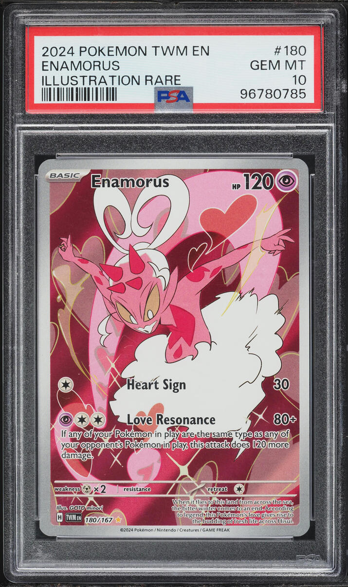 2024 Pokemon Scarlet & Violet Twilight Masquerade IR Enamorus #180 PSA 10 GEM MINT