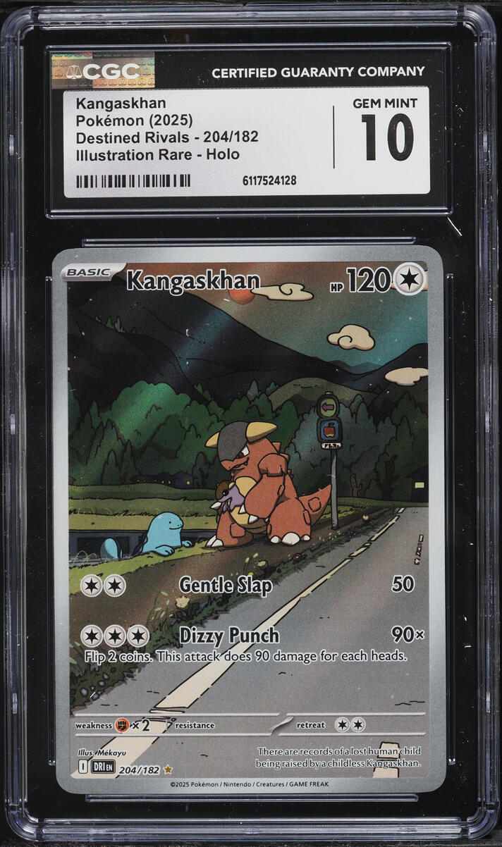2025 Pokemon Scarlet & Violet Destined Rivals IR Kangaskhan #204 CGC 10 GEM MINT