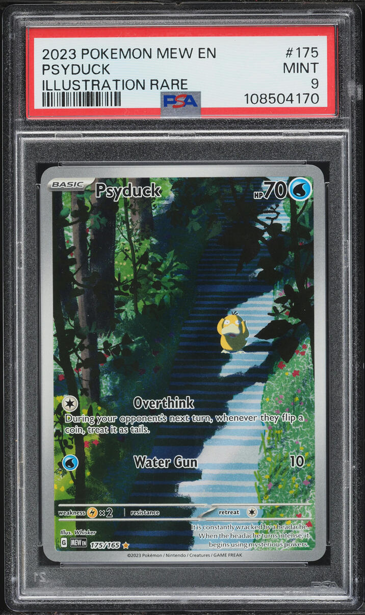2023 Pokemon Scarlet & Violet 151 IR Psyduck #175 PSA 9 MINT