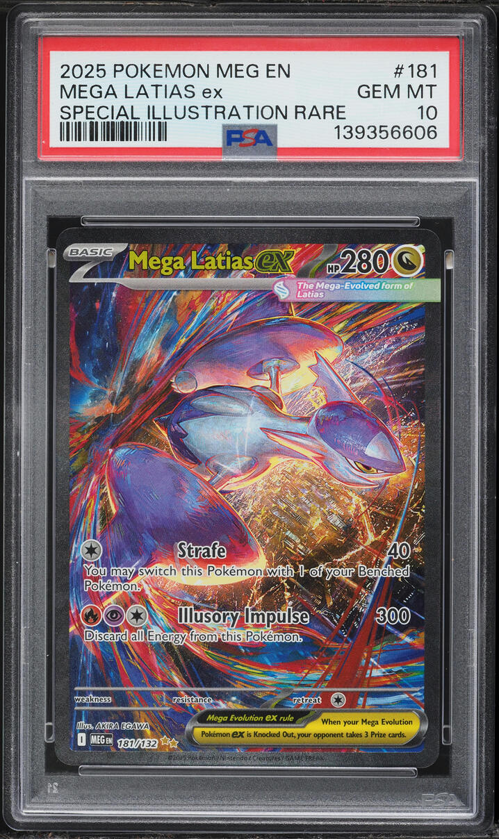 2025 Pokemon Mega Evolution SIR Mega Latias ex #181 PSA 10 GEM MINT