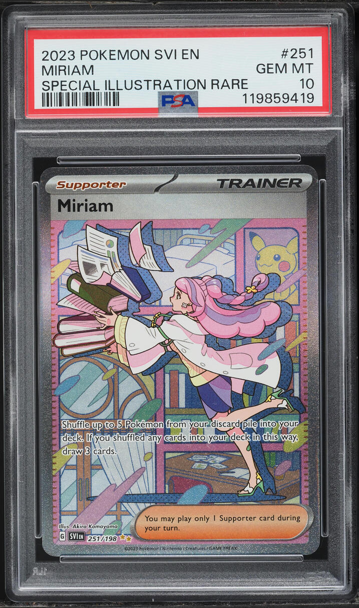 2023 Pokemon Scarlet & Violet SIR Miriam #251 PSA 10 GEM MINT
