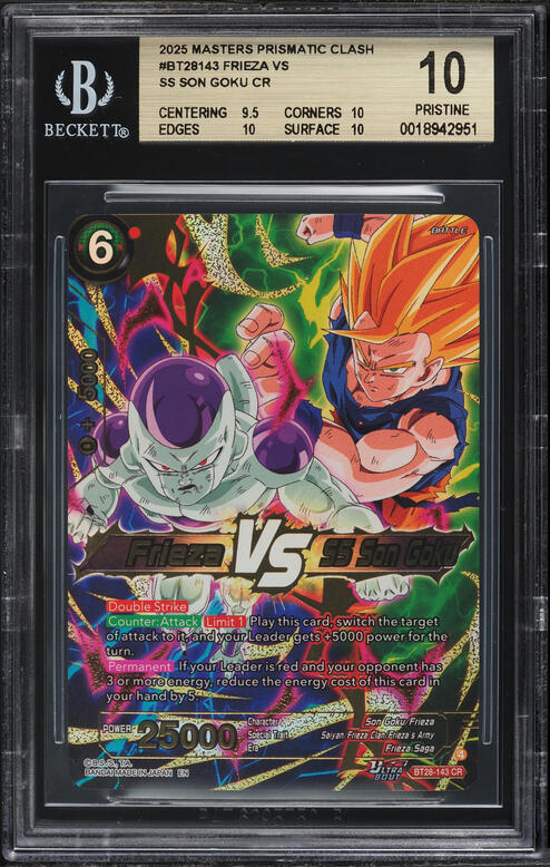 2025 Dragon Ball Super Prismatic Clash SS Son Goku & SS Vegeta #BT28-094  CGC 10 PRISTINE on Fanatics Collect