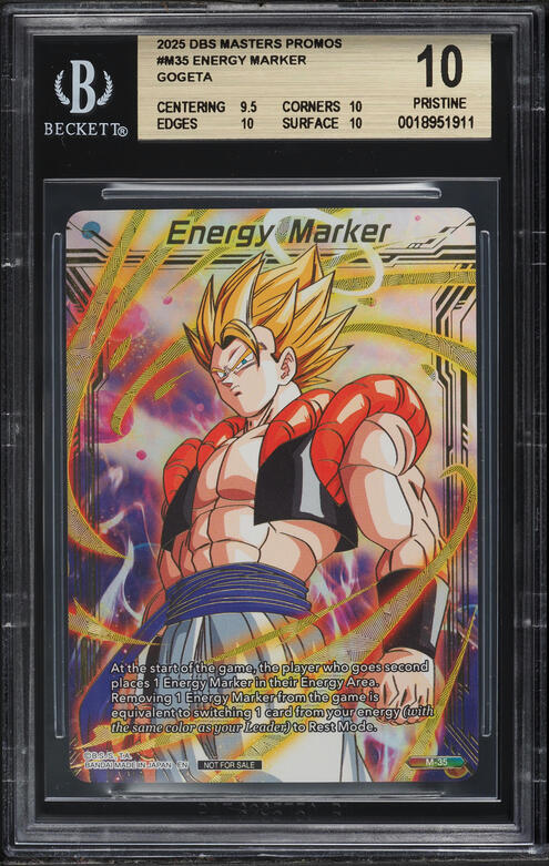 2025 Dragon Ball S Fusion World Promo Energy Marker Gogeta #E21