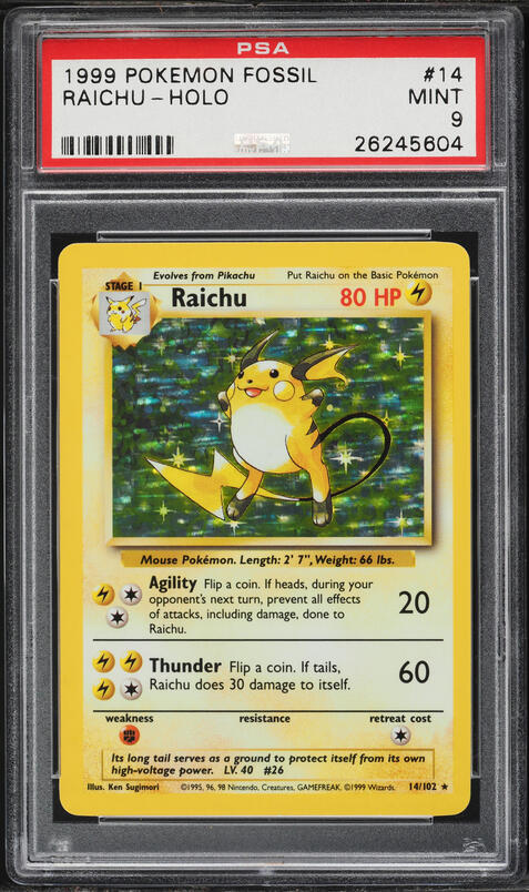 2016 Pokemon Japanese CP6 20th Anniversary 1st Ed Holo Raichu #34