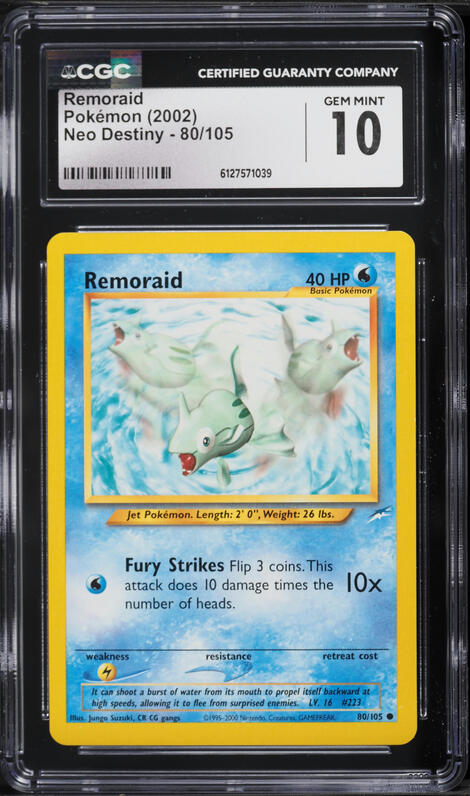 remoraid pokemon card - 32/162 Water Water Water Gun (10) Colorless 2002 Pokemon Neo Destiny Remoraid