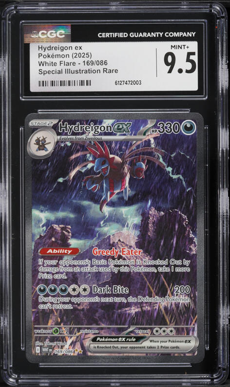 2025 Pokemon Scarlet & Violet White Flare SIR Hydreigon ex #169