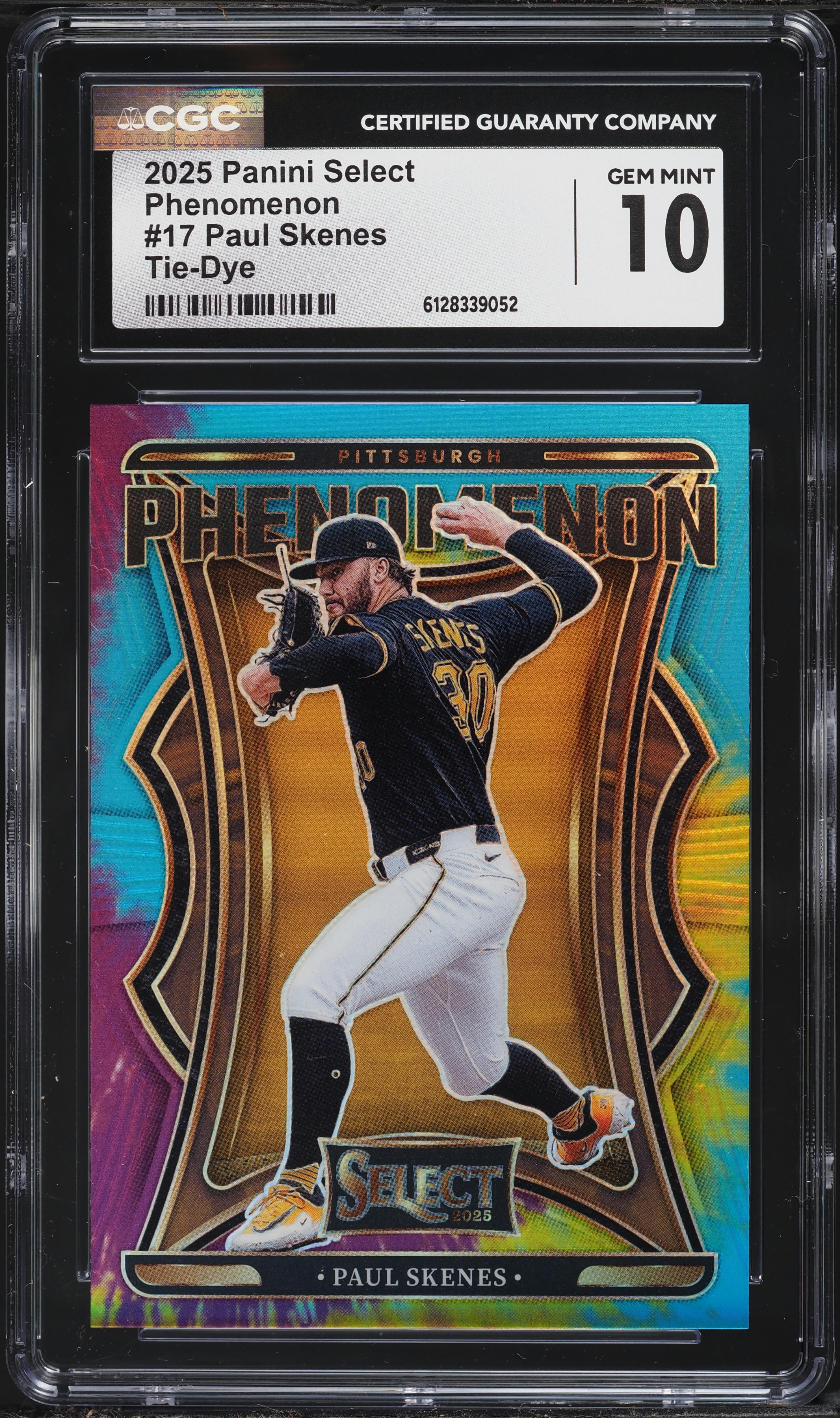 2025 Select Phenomenon Tie-Dye Paul Skenes /25 #17 CGC 10 GEM MINT 