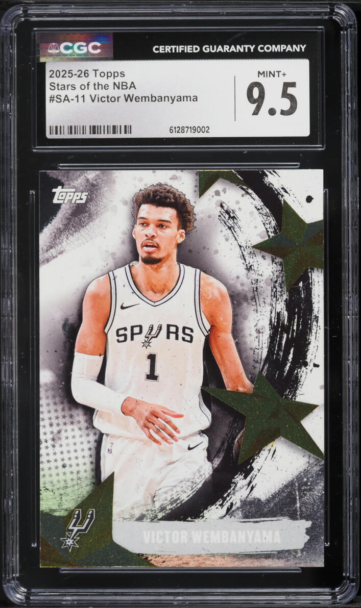 2025 Topps Stars Of NBA Victor Wembanyama #SA-11 CGC 9.5 MINT+