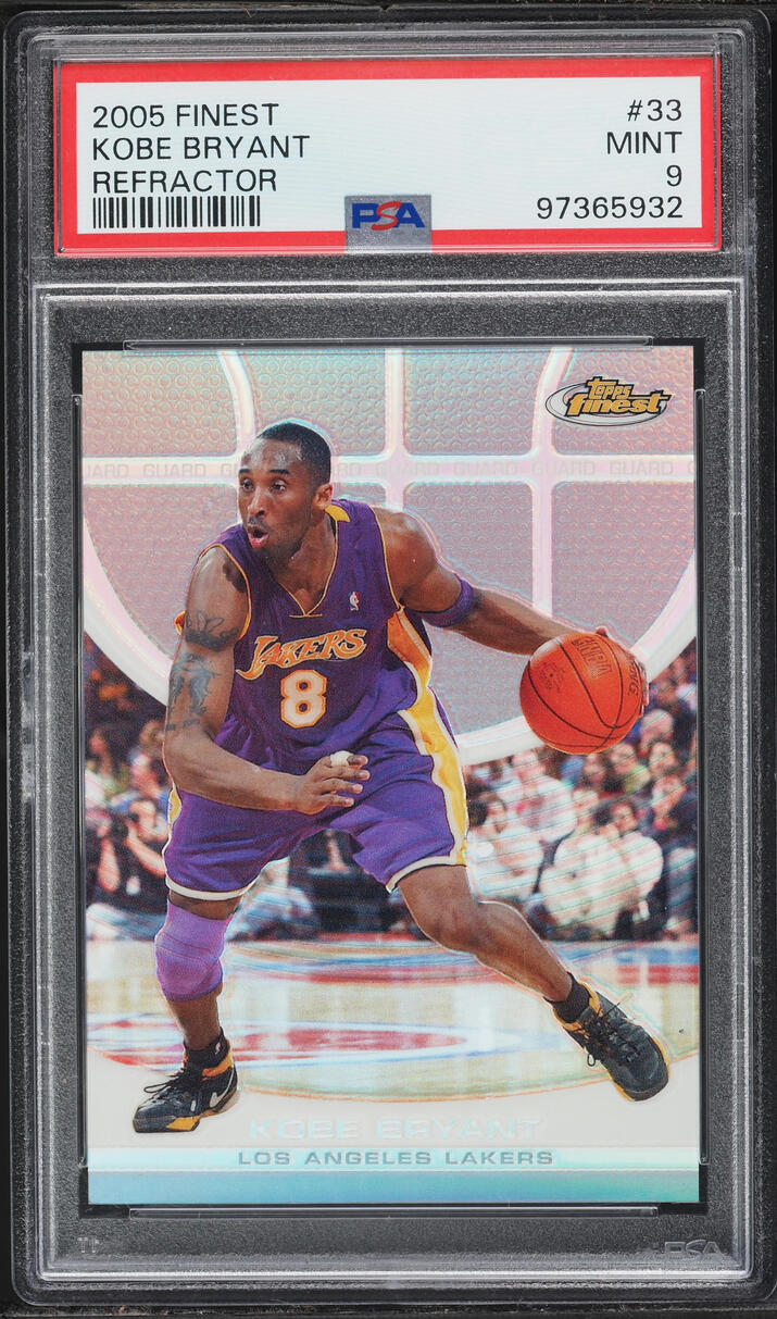 2005 Finest Refractor Kobe Bryant /349 #33 PSA 9 MINT