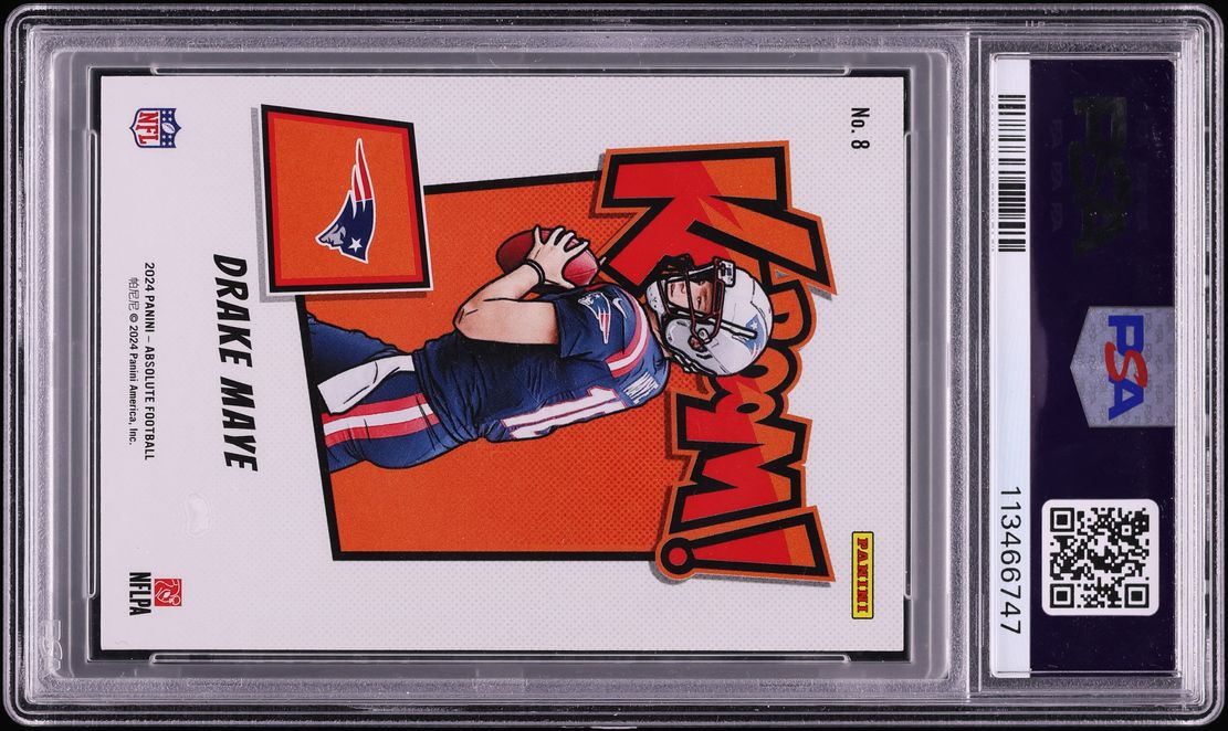 2024 Absolute Kaboom! Horizontal Drake Maye ROOKIE #8 PSA 9 MINT