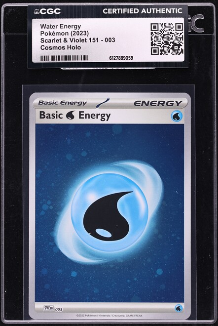 2023 Pokemon Japanese TCG Classic Collection Holo Water Energy PSA