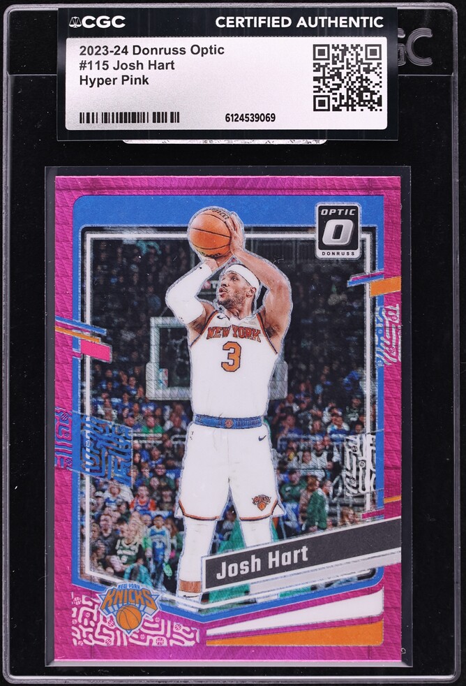 2023 Donruss Optic Hyper Pink Josh Hart #115 CGC AUTH