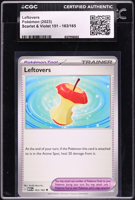 2023 Pokemon Scarlet & Violet 151 Leftovers #163 CGC AUTH