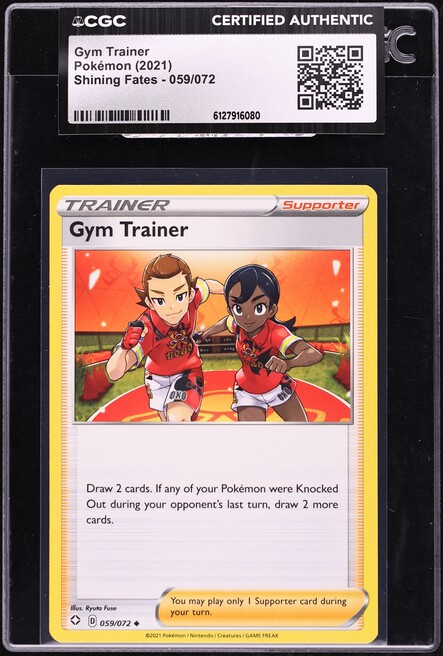 2021 Pokemon Shining Fates Gym Trainer #059 CGC AUTH