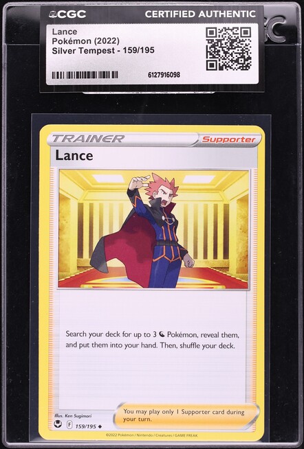 2022 Pokemon Silver Tempest Lance #159 CGC AUTH