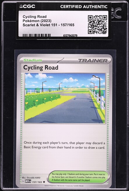 2023 Pokemon Scarlet & Violet 151 Cycling Road #157 CGC AUTH