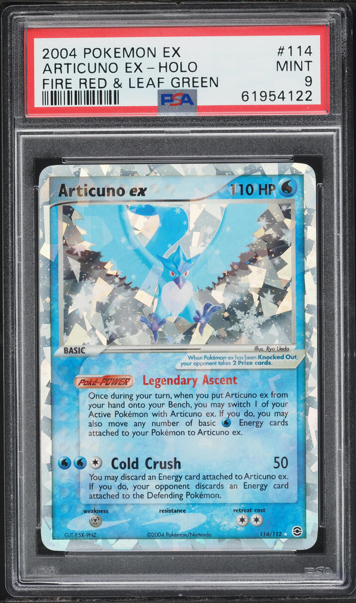 2004 Pokemon EX Fire Red & Leaf Green Holo Articuno EX #114 PSA 9 MINT
