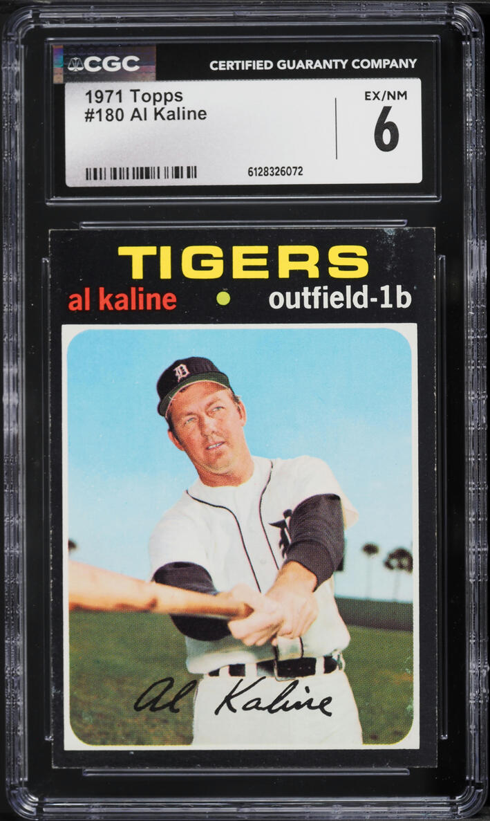 1971 Topps Al Kaline #180 CGC 6 EXMT