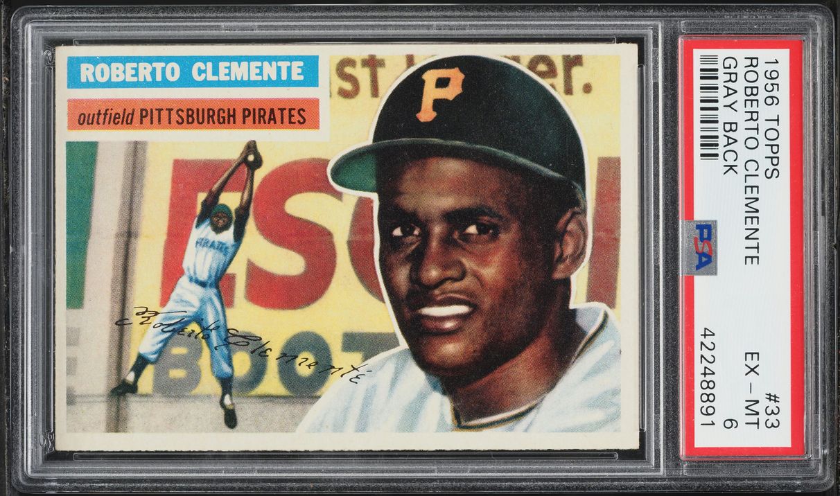 1956 Topps Roberto Clemente #33 PSA 6 EXMT