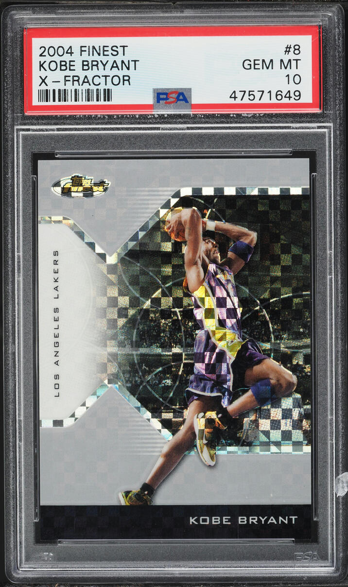 2004 Finest Xfractor Kobe Bryant /199 #8 PSA 10 GEM MINT
