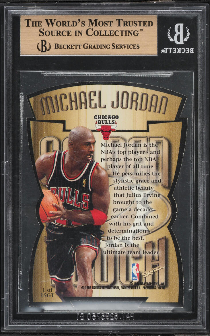 1997 Skybox Premium Golden Touch Die-Cut Michael Jordan #GT1 BGS 9.5 GEM MINT