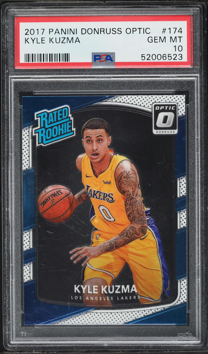 2017 Donruss Optic Kyle Kuzma ROOKIE #174 PSA 10 GEM MINT