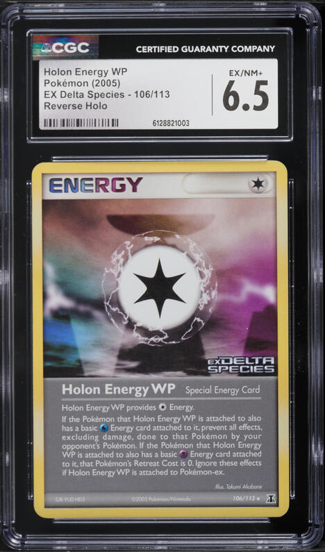 2005 Pokemon EX Delta Species Reverse Holo Holon Energy WP #106 CGC 6.5 EXMT+