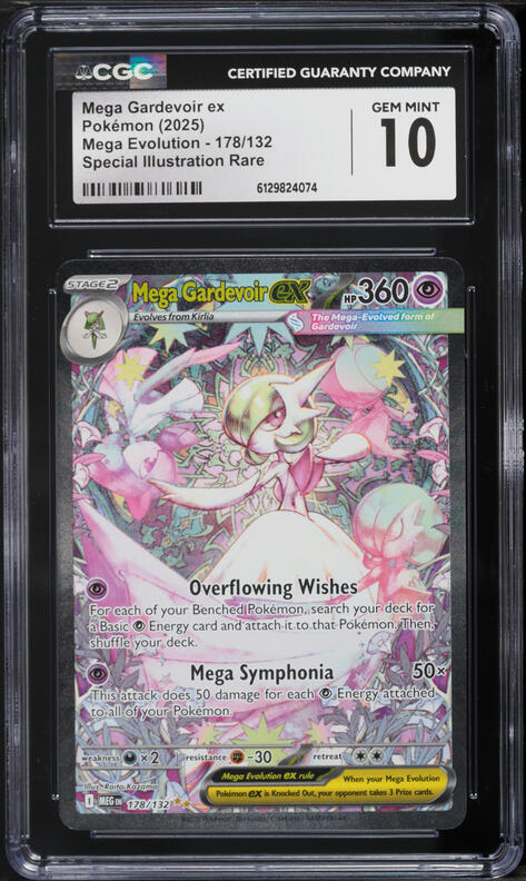 2025 Pokemon Mega Evolution Mega Gardevoir Ex #060 PSA 10 GEM MINT