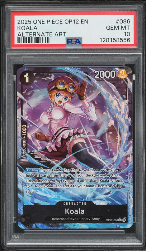 2025 One Piece Legacy Of The Master Alt Art Koala #086 PSA 10 GEM