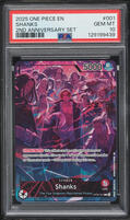 2025 One Piece 2nd Anniversary Set Leader Shanks #OP09-001 PSA 10