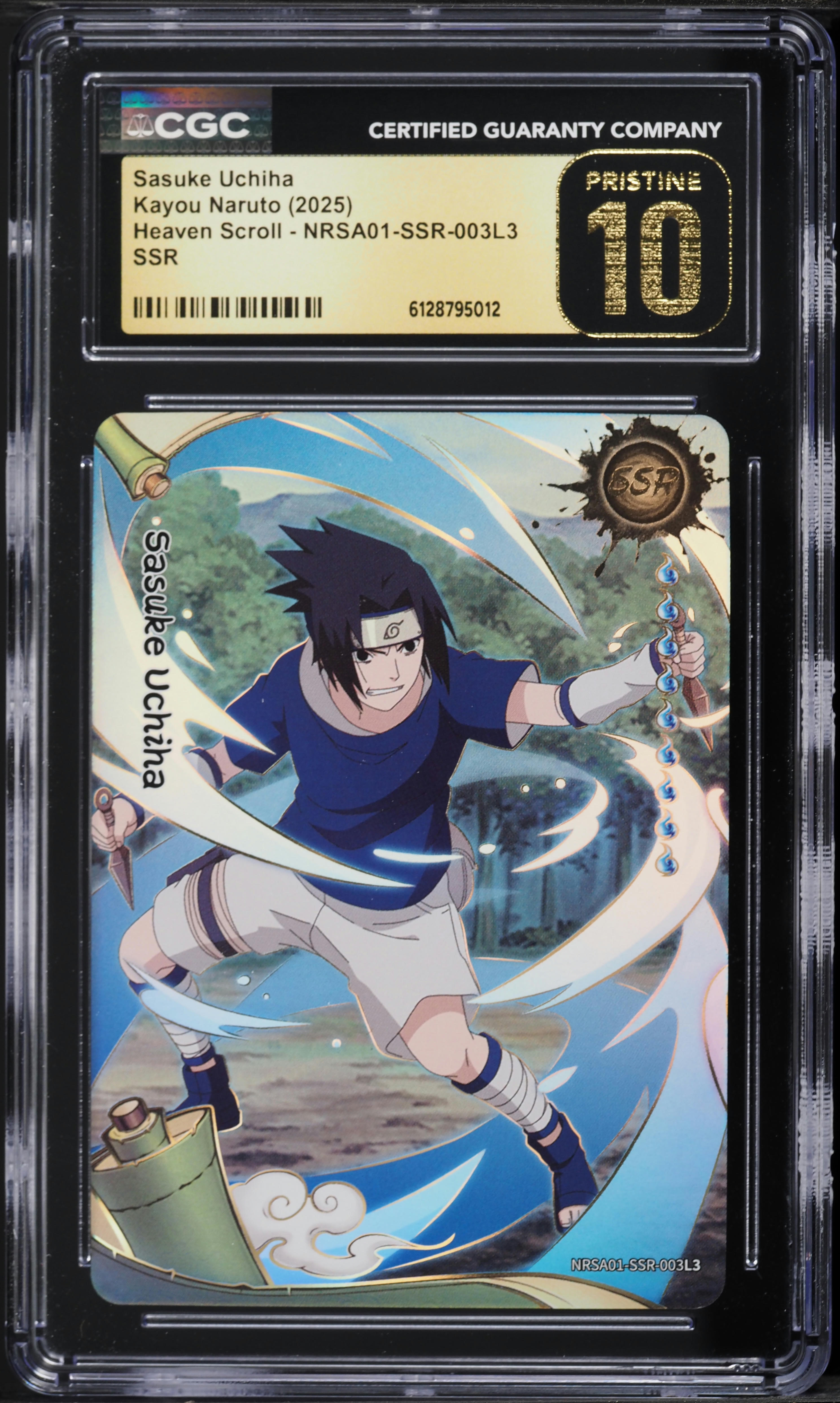 2025 Naruto Kayou Heaven Scroll Sasuke Uchiha #NRSA01-SSR-003L3