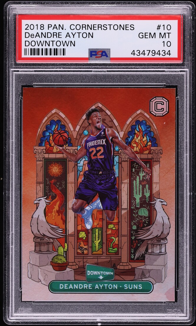 2018 Panini Cornerstones Downtown DeAndre Ayton ROOKIE #10 PSA 10