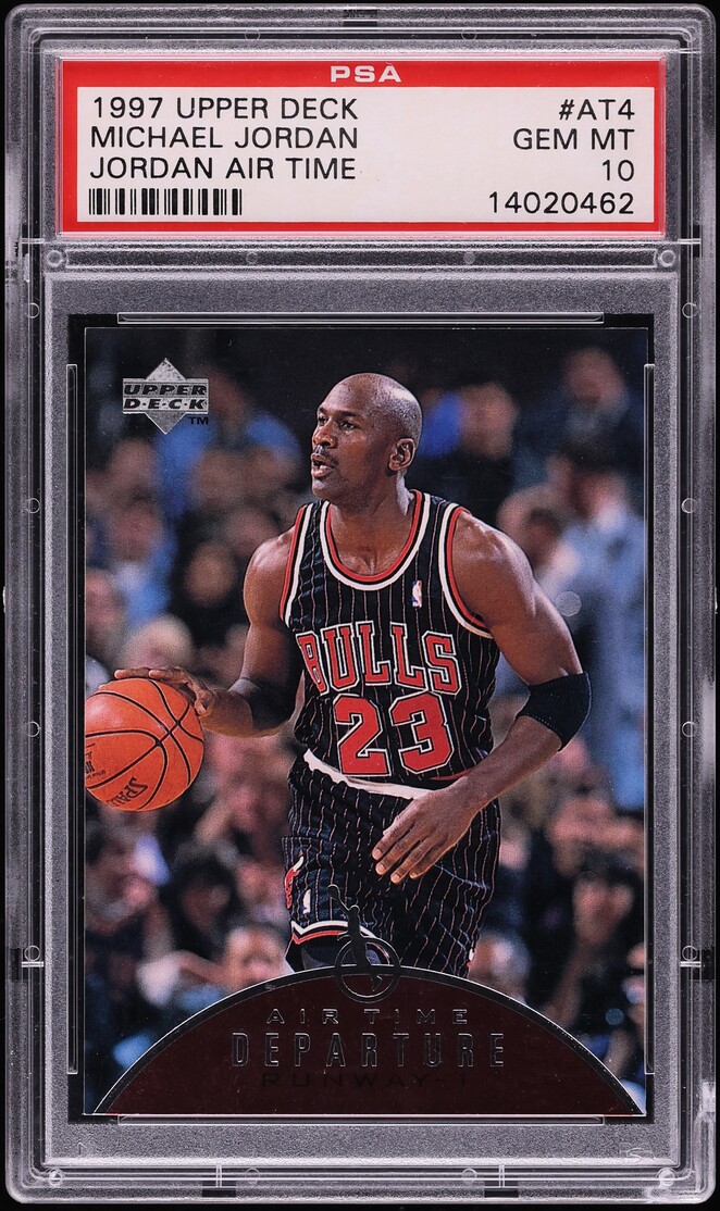 1997 Upper Deck Air Time Michael Jordan #AT4 PSA 10 GEM MINT