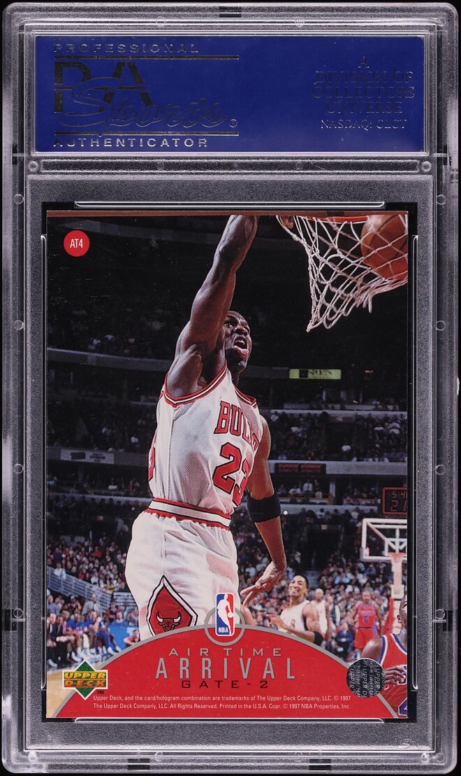 1997 Upper Deck Air Time Michael Jordan #AT4 PSA 10 GEM MINT