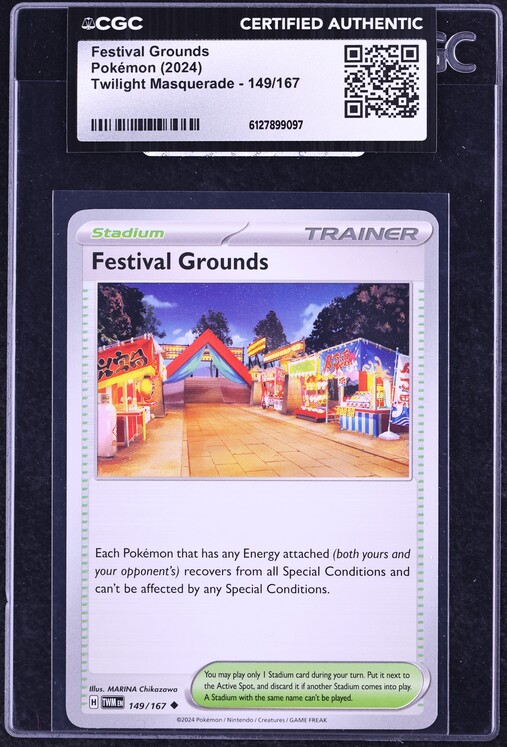 2024 Pokemon Scarlet & Violet Twilight Masquerade Festival Grounds #149 CGC AUTH