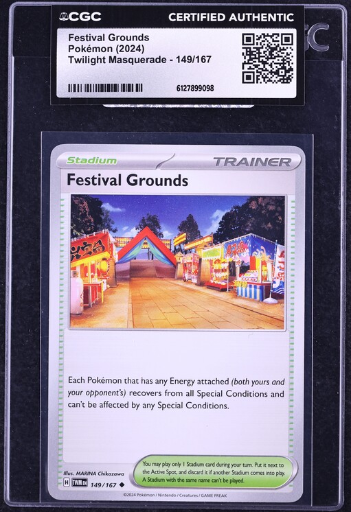 2024 Pokemon Scarlet & Violet Twilight Masquerade Festival Grounds #149 CGC AUTH