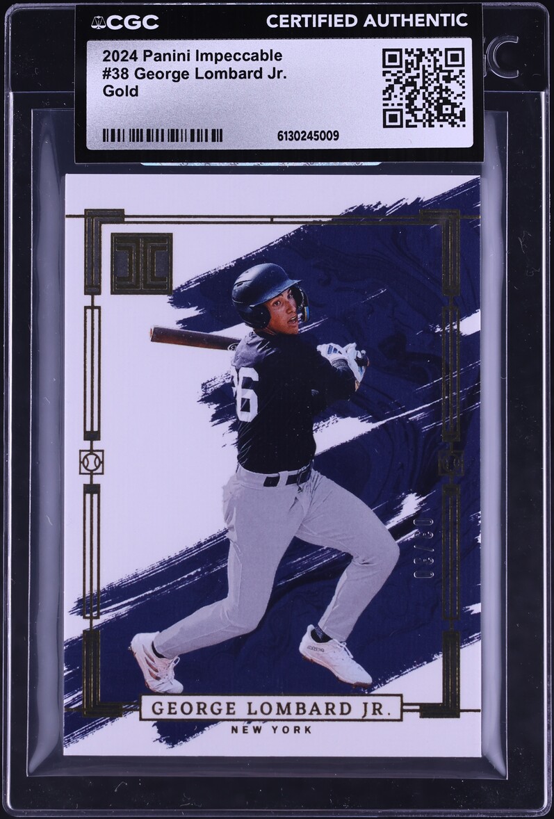 2024 Panini Impeccable Gold George Lombard Jr. /30 #38 CGC AUTH