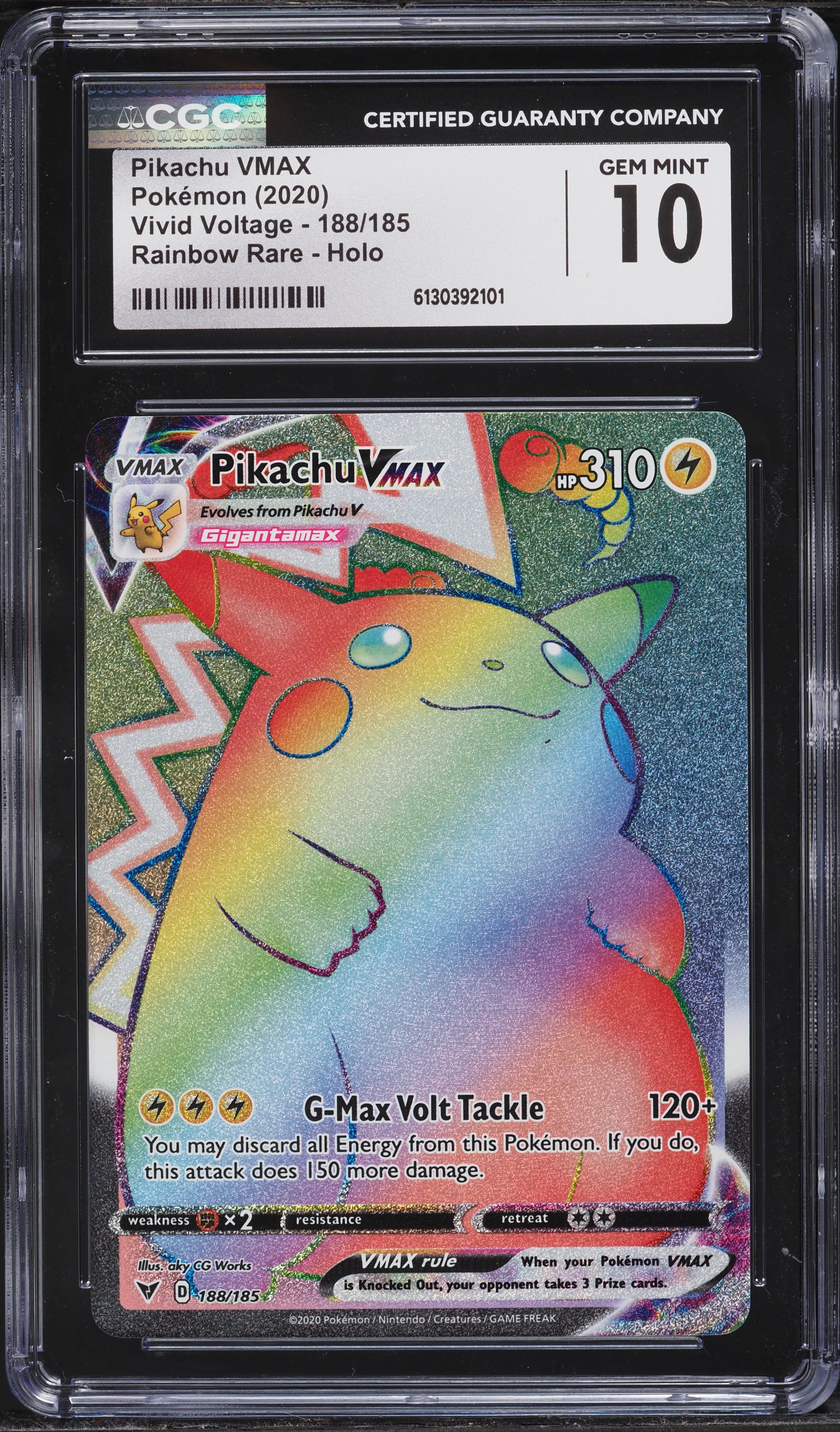 2020 Pokemon Sword & Shield Vivid Voltage Rainbow Rare Pikachu