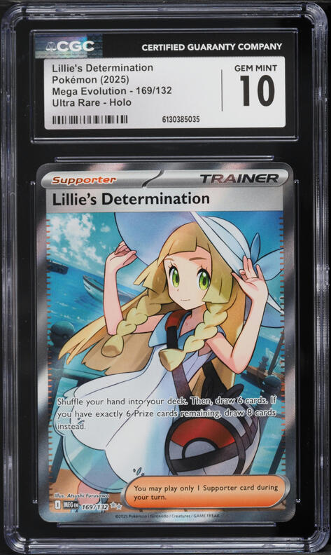 ポケモンカード Lillie's Determination PSA 9 Lillie's Determination 169/132 Me01: Mega Evolution Holo - PSA 9