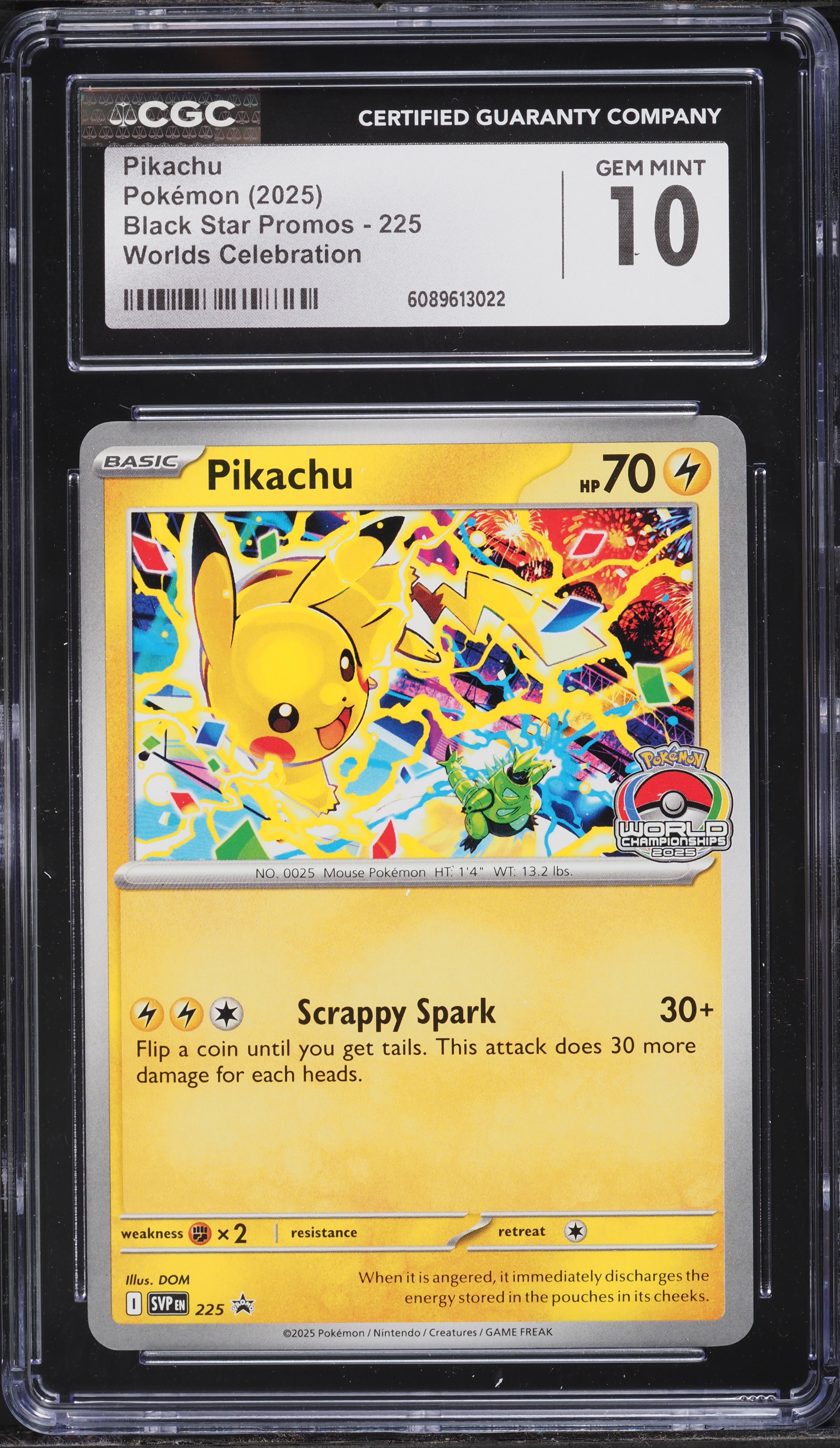 2025 Pokemon Scarlet & Violet Promo Worlds Celebration Pikachu
