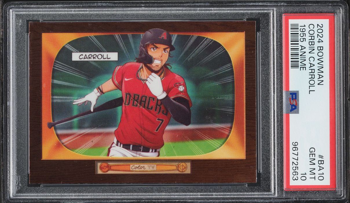 2024 Bowman '55 Anime Corbin Carroll #BA-10 PSA 10 GEM MINT