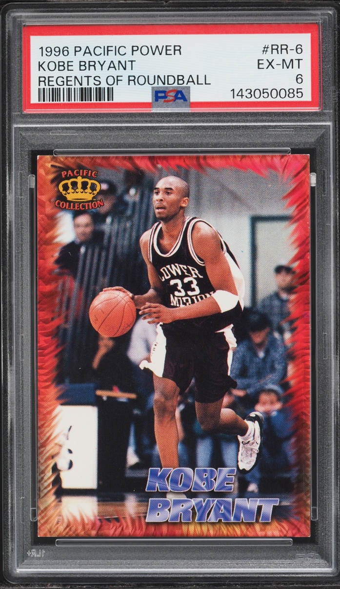 1996 Pacific Power Regents Of Roundball Kobe Bryant ROOKIE #RR-6 PSA 6 EXMT