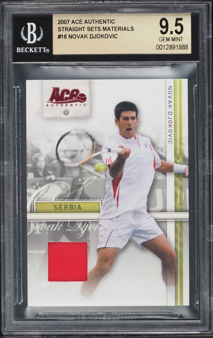 2007 Ace Authentic Straight Sets Materials Novak Djokovic PATCH