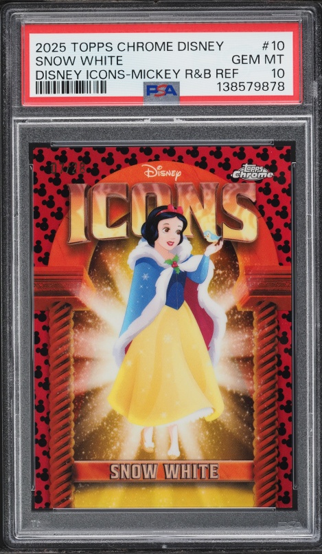 2023 Topps Chrome Disney100 Refractor Snow White #66 PSA 10 GEM