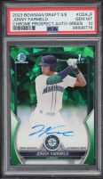 2023 Bowman Chrome Sapphire Green Jonny Farmelo PROSPECT AUTO /99 